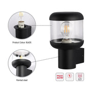 Detalles del Farol de Pared Exterior LunaVista-183-03472