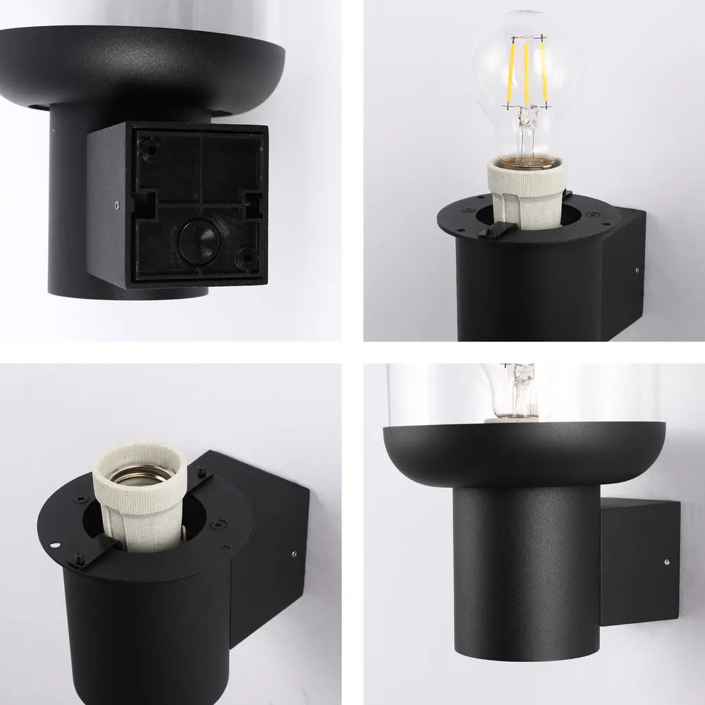 Plano cercano del Farol de Pared Exterior LunaVista-183-03472