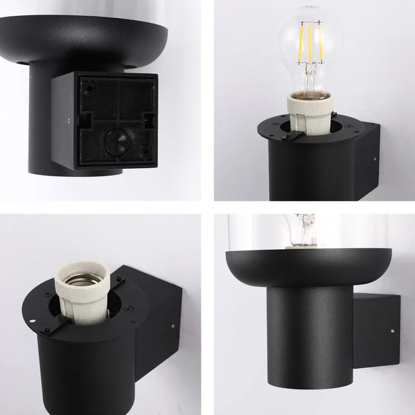 Plano cercano del Farol de Pared Exterior LunaVista-183-03472