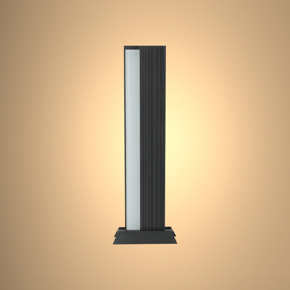 Luz de bolardo LED de 20W, ideal para iluminar caminos en exteriores, perfecta para decorar espacios modernos al aire libre.