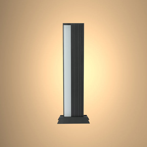 Luz de bolardo LED de 20W, ideal para iluminar caminos en exteriores, perfecta para decorar espacios modernos al aire libre.