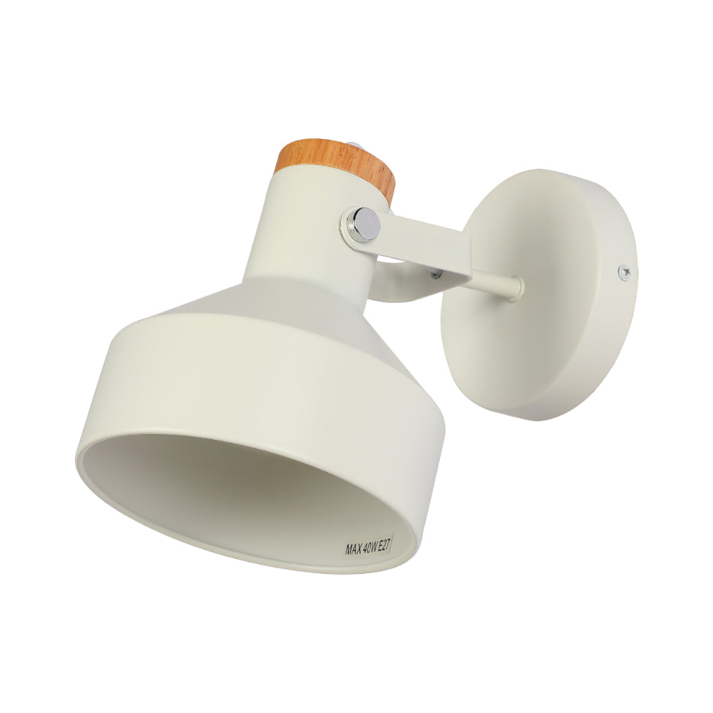 Luz de pared de madera nórdica, ideal para salas modernas, con un diseño minimalista que añade calidez y estilo a cualquier espacio.