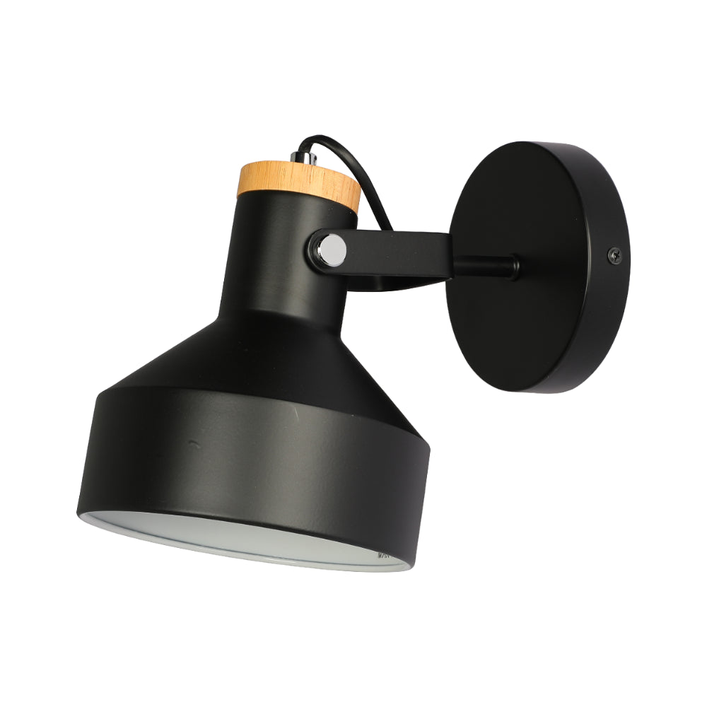 Luz de pared de madera nórdica, perfecta para salones y decoraciones minimalistas, aportando calidez y estilo contemporáneo.