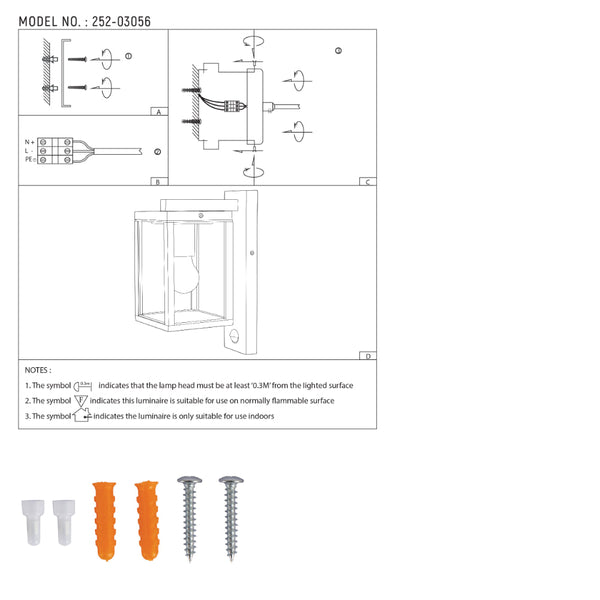 Lámpara de pared exterior estilo industrial, ideal para patios y jardines, con acabado gris oscuro y diseño elegante.