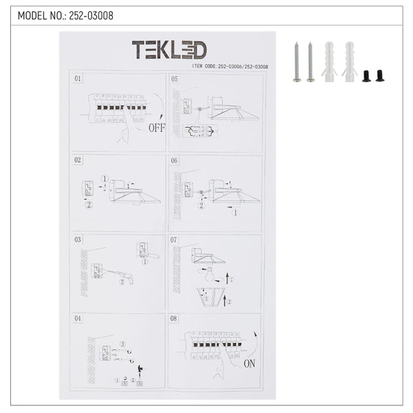 Lámpara de pared exterior en diseño contemporáneo, ideal para iluminar patios y jardines con estilo moderno y elegante.