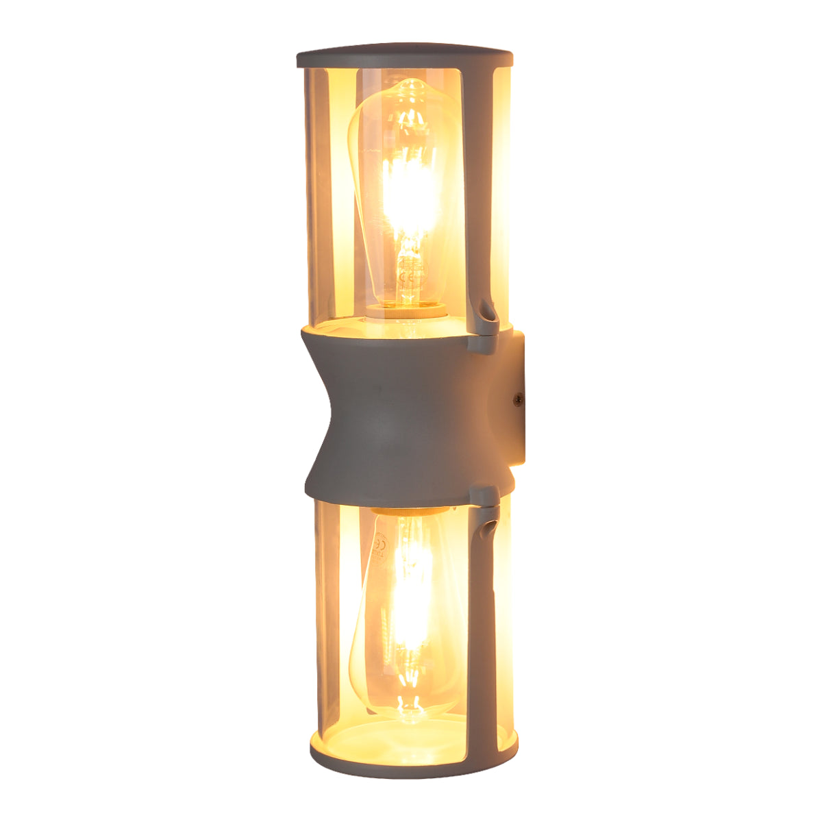 Lámpara de pared vintage hacia arriba y abajo, ideal para exteriores, decorando jardines con estilo clásico y protección IP54.