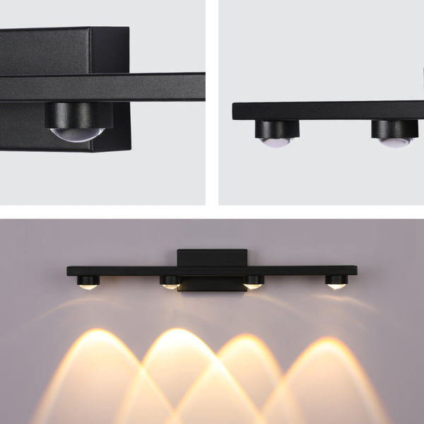 Luz de pared LED Freja con diseño nórdico, ideal para baños con estilo moderno, proporcionando iluminación eficiente y elegante.