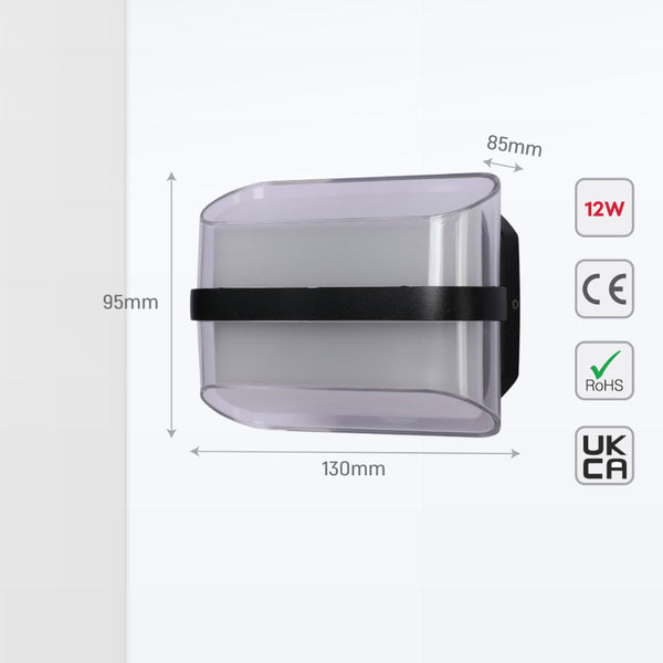 Luz de pared LED moderna con banda decorativa, ideal para salas contemporáneas. Perfecta para iluminación envolvente en espacios elegantes.