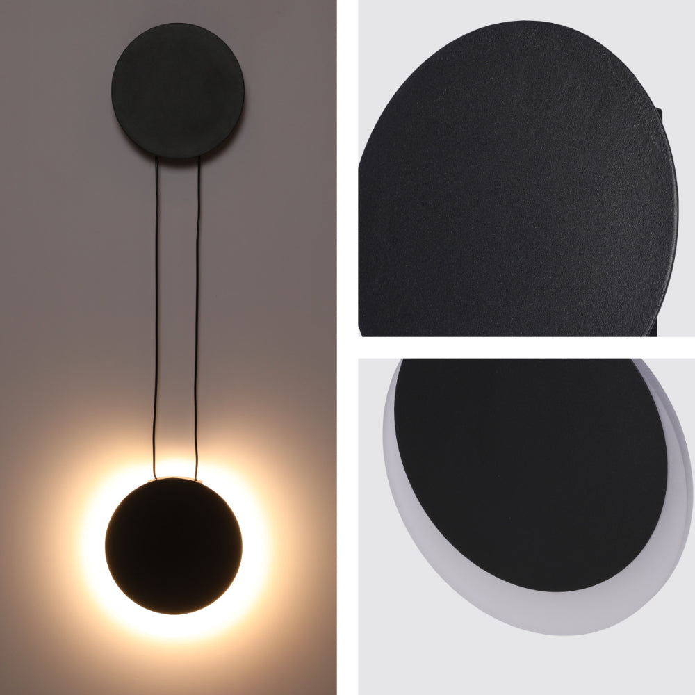 Luz de pared LED moderna en forma de luna creciente, perfecta para decoraciones nórdicas en salas de estar o dormitorios.