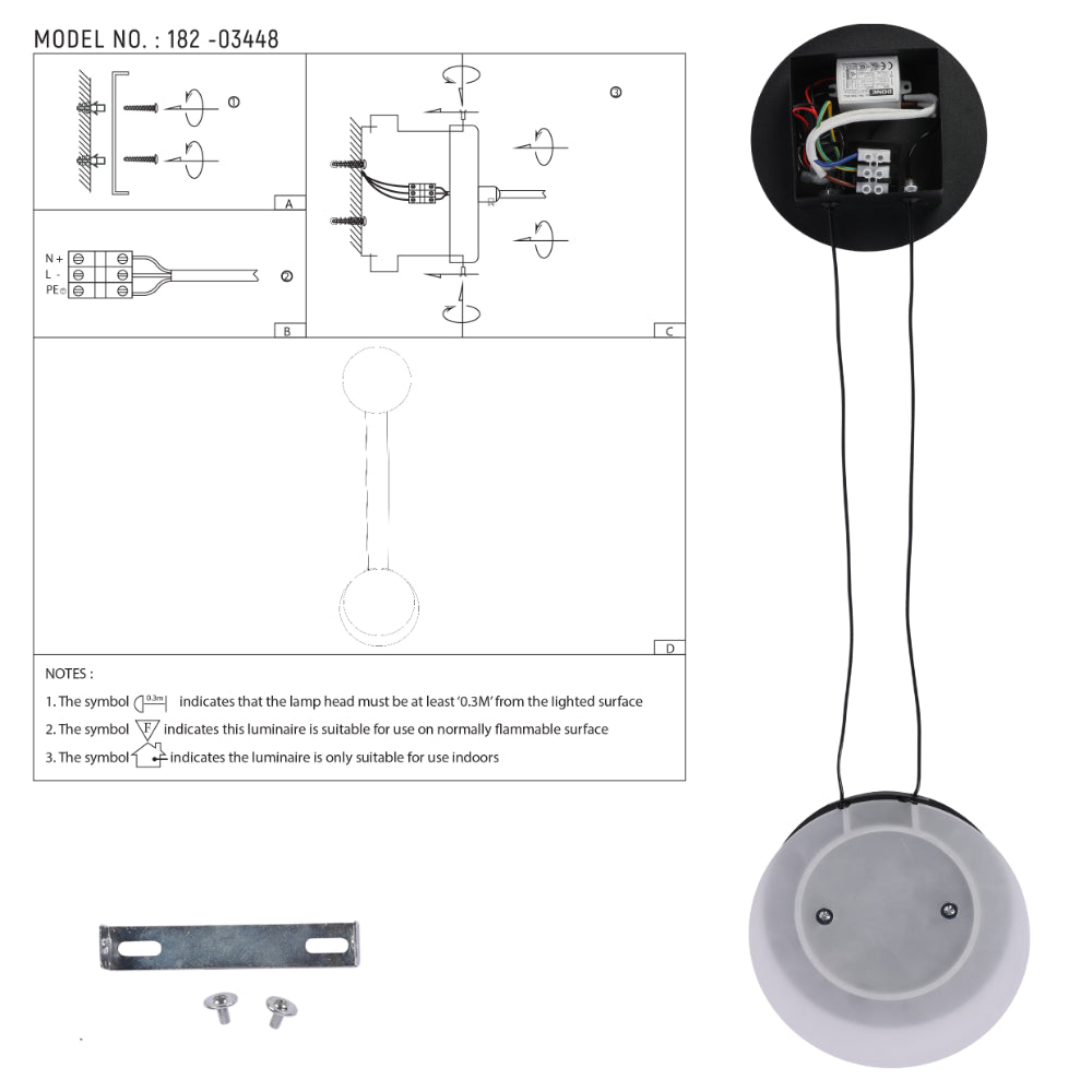 Luz de pared LED moderna en forma de luna, perfecta para salas con decoración nórdica, ofreciendo una iluminación cálida y acogedora.