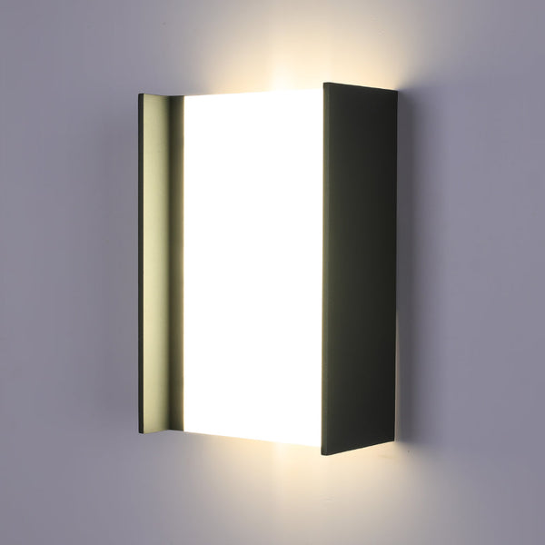 Imagen principal de una elegante lámpara de pared LED para exteriores, ideal para jardines modernos, con diseño contemporáneo y eficiencia energética.