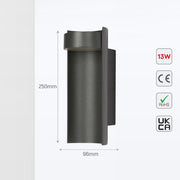 Imagen de aplique de pared LED de bambú, ideal para exteriores, adecuada para decoraciones rústicas y modernas.