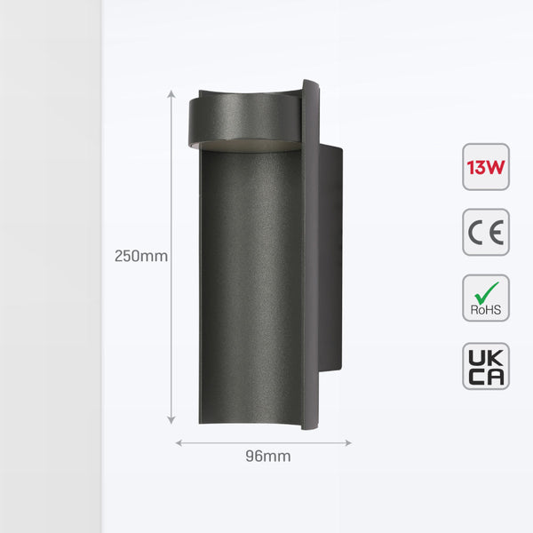Imagen de aplique de pared LED de bambú, ideal para exteriores, adecuada para decoraciones rústicas y modernas.