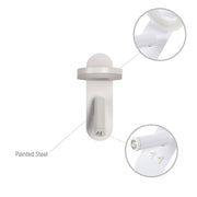 Luz de lectura LED de pared en forma de halo, ideal para dormitorios con estilo moderno y minimalista. Perfecta para bedside.