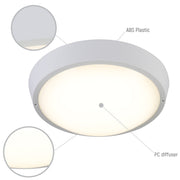 Luz empotrada LED IP65 para interiores y exteriores, ideal para espacios modernos y minimalistas, con luz blanca de 4000K.