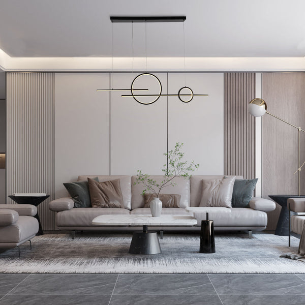 Luz de techo LED moderna, ideal para comedores en estilo escandinavo, con diseño elegante y función de cambio de temperatura de color.