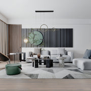 Luz de techo LED moderna en estilo escandinavo, perfecta para comedores con decoración contemporánea, ofreciendo versatilidad y elegancia.