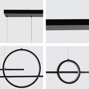 Lámpara de techo LED de diseño escandinavo, ideal para comedores modernos, con función de cambio de temperatura de color.