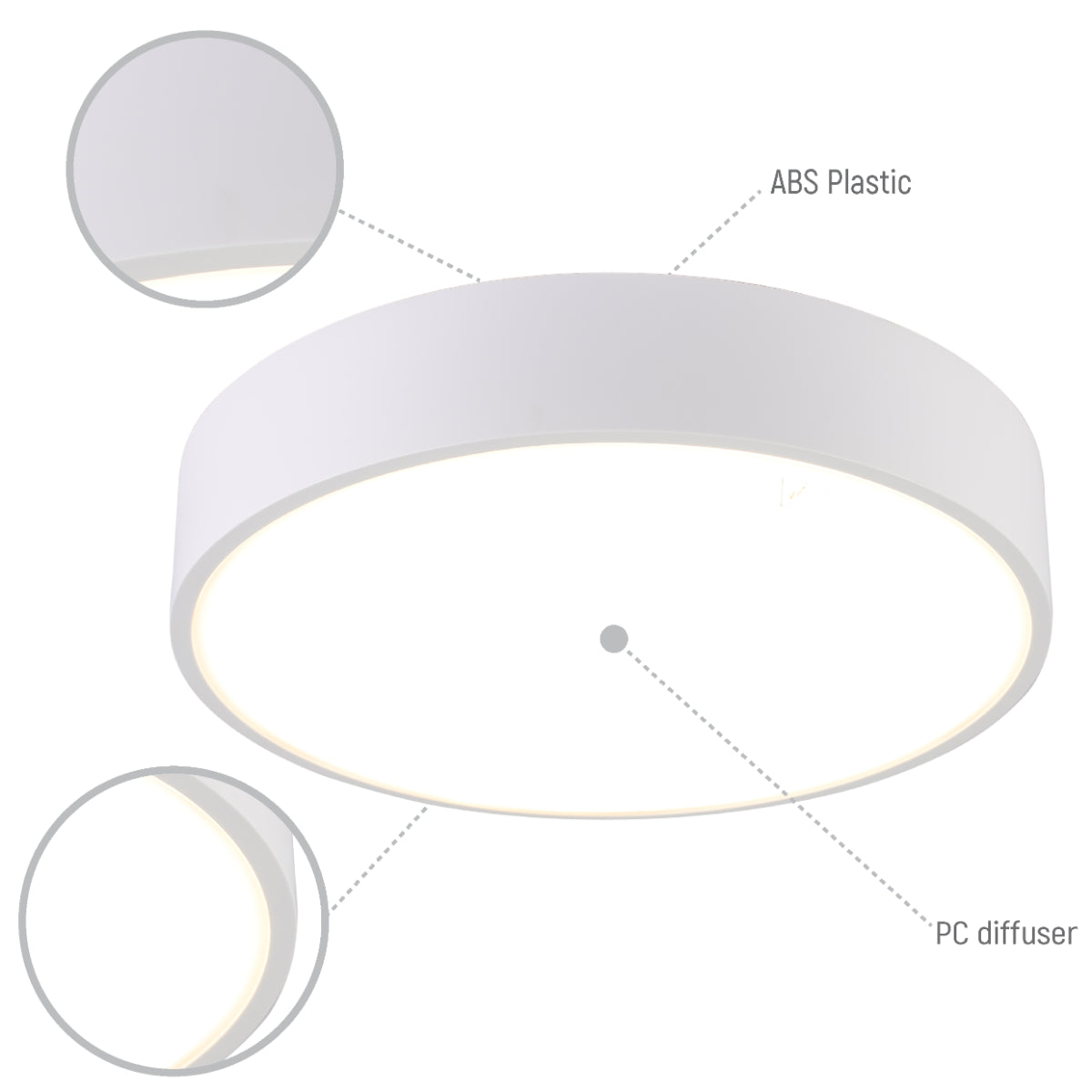 Imagen de luz empotrada LED de 24W, ideal para exteriores e interiores, perfecta para espacios modernos con un diseño funcional y elegante.