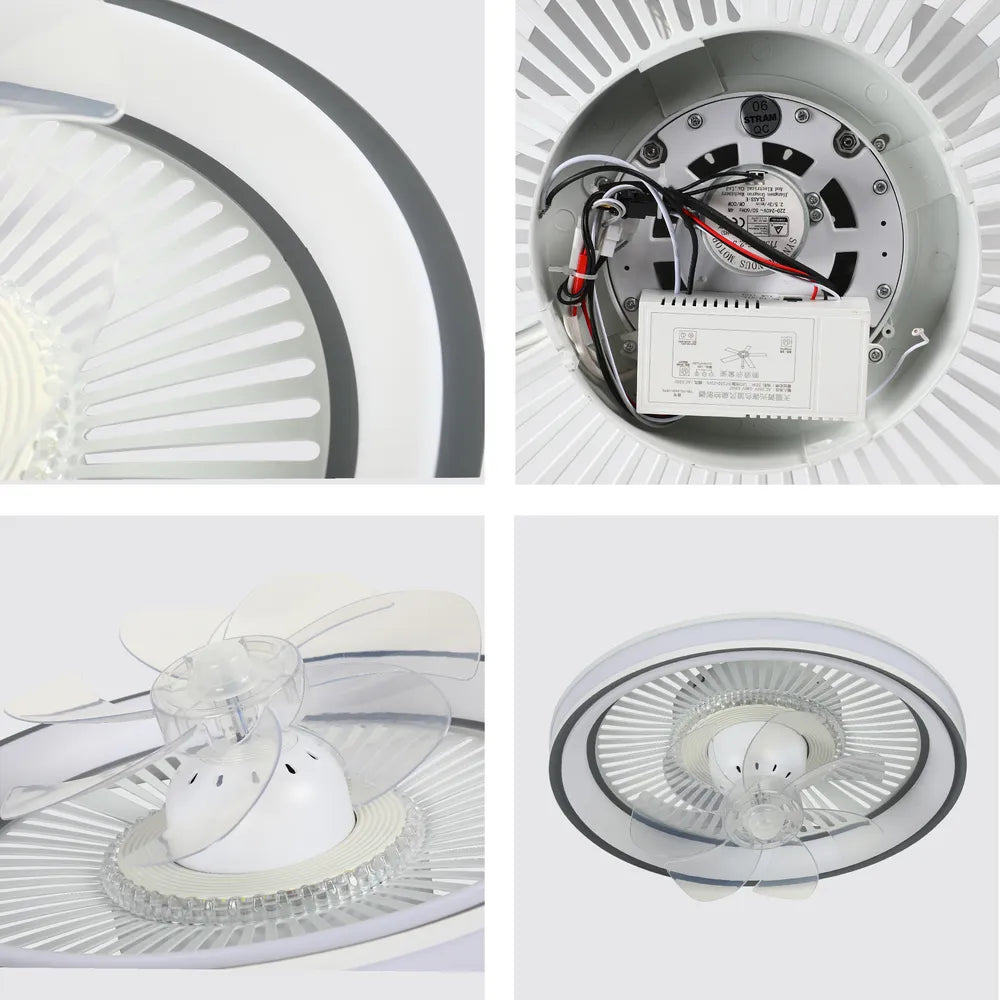 Close shot of the Lyustra LED Fan Lamp White 40W D500 (TEKLED)-158-19528-158-19528