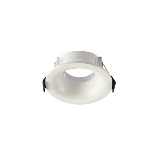 Main image of Round Anti Glare Polycarbonate Recessed Downlight GU10 White 164-03005