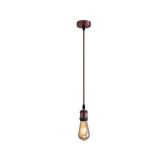 Main image of Vintage Industrial Retro Basic Pendant Ceiling Light E27 Antique Red Bronze Gold Nickel | TEKLED 150-19008