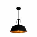Main image of Black Metal Step Pendant Ceiling Light X Large with E27 | TEKLED 150-18113