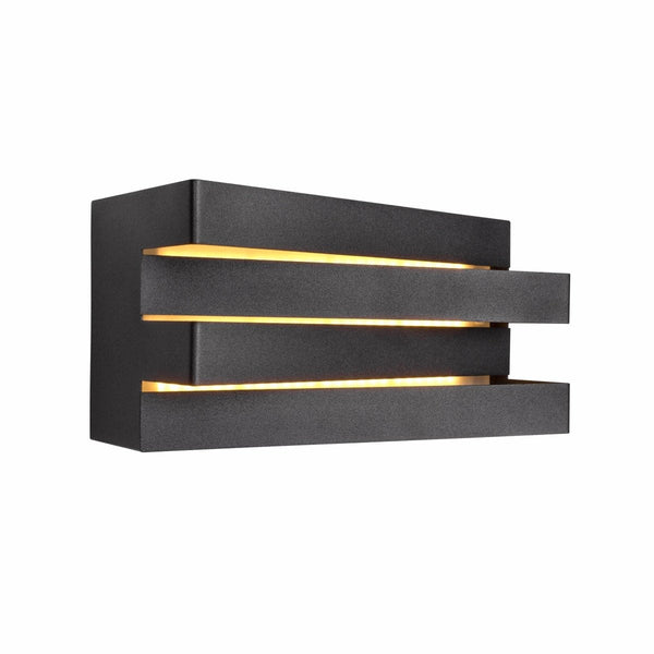 Main image of LED Black Metal Wall Light 12W Warm White 3000K | TEKLED 151-19534