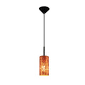 Main image of Nebula Copper Cylinder Glass Pendant Ceiling Light with E27 Fitting | TEKLED 158-19760