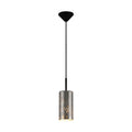 Main image of Nebula Silver Cylinder Glass Pendant Ceiling Light with E27 Fitting | TEKLED 158-19762