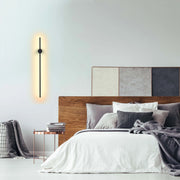 Aplique de Pared Minimalista en Negro o Dorado con LED Integrado