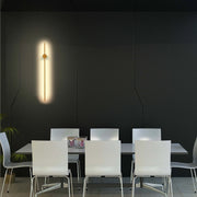 Aplique de Pared Minimalista en Negro o Dorado con LED Integrado