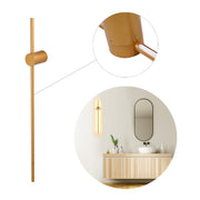 Aplique de Pared Minimalista en Negro o Dorado con LED Integrado