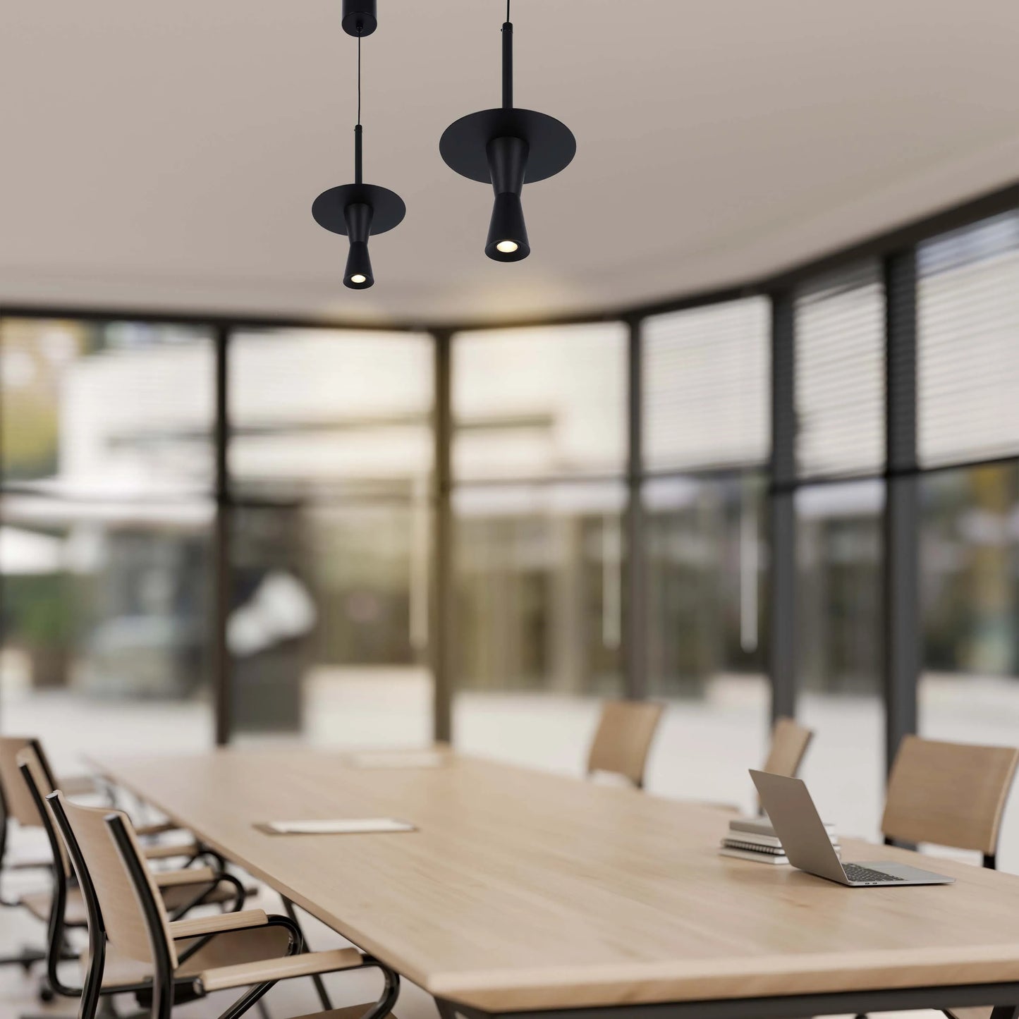 Lámpara colgante minimalista en forma de trompeta - 7W LED, 4000K luz blanco frío, IP20
