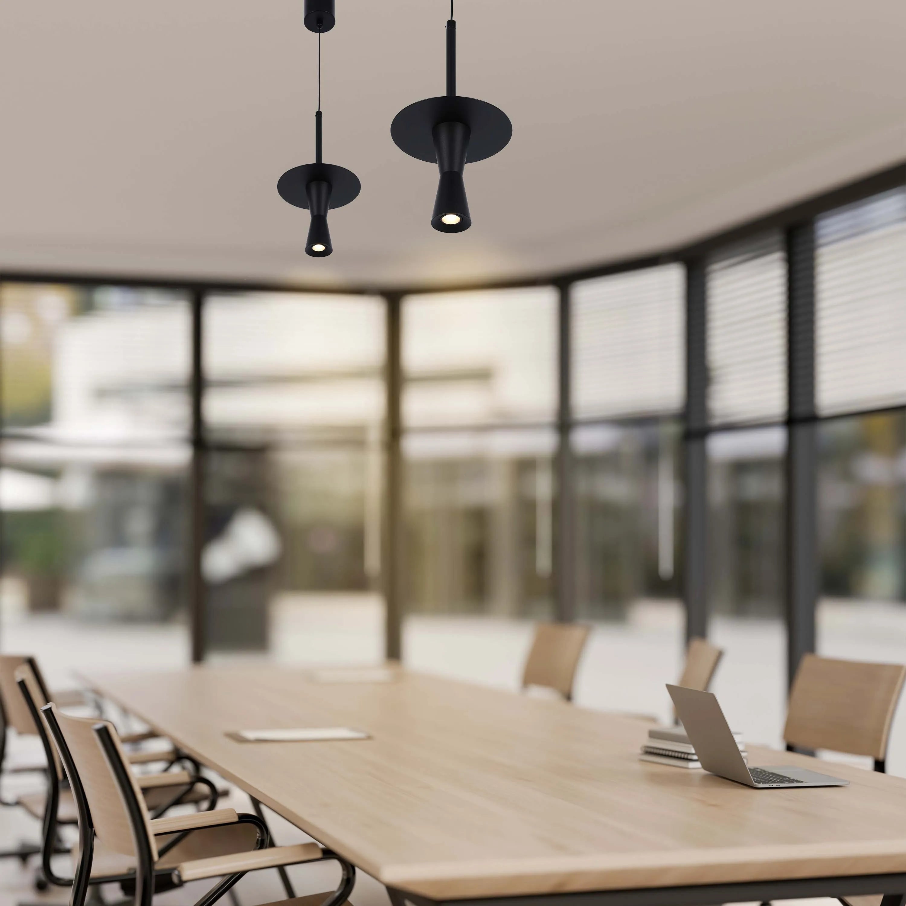 Lámpara colgante minimalista en forma de trompeta - 7W LED, 4000K luz blanco frío, IP20