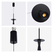 Lámpara colgante minimalista en forma de trompeta - 7W LED, 4000K luz blanco frío, IP20