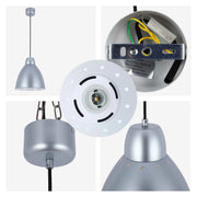 Lámpara colgante moderna tipo campana – Diámetro 300 mm, casquillo E27, cable ajustable