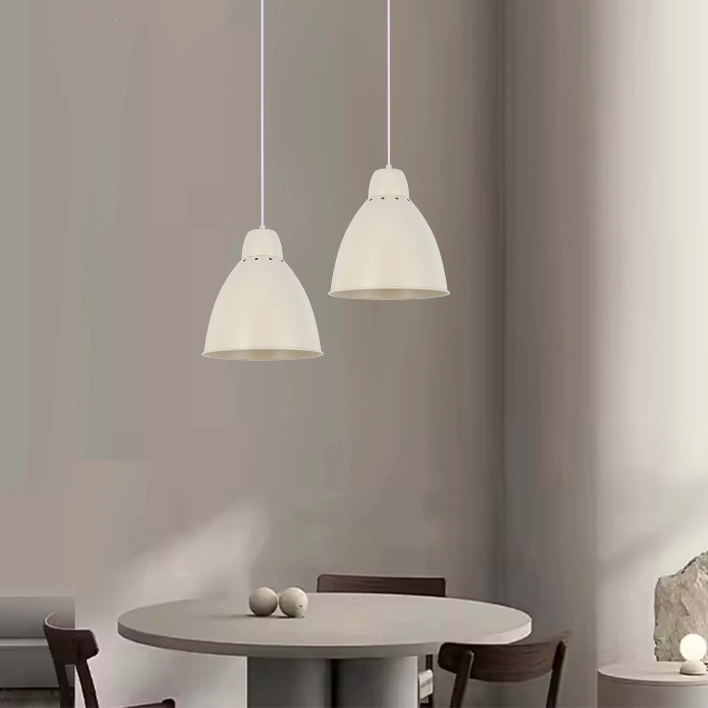 Lámpara colgante moderna tipo campana – Diámetro 300 mm, casquillo E27, cable ajustable