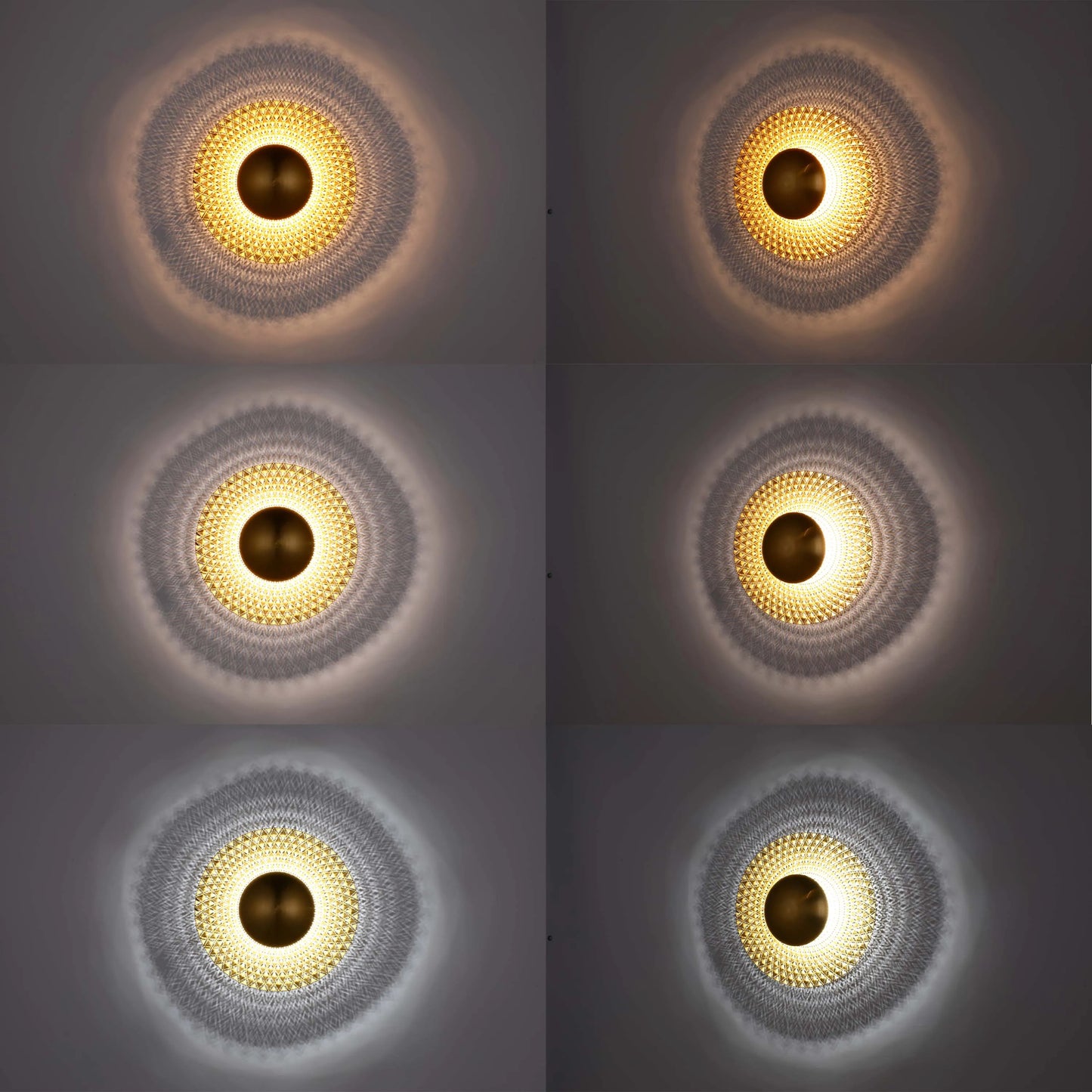 Lámpara de pared LED decorativa redonda - 5W, 3CCT, 270 mm