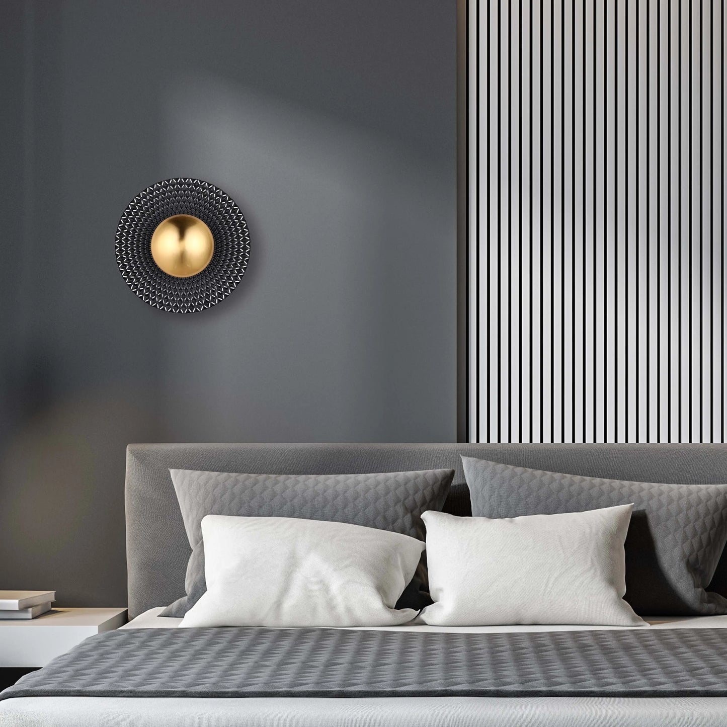Lámpara de pared LED decorativa redonda - 5W, 3CCT, 270 mm