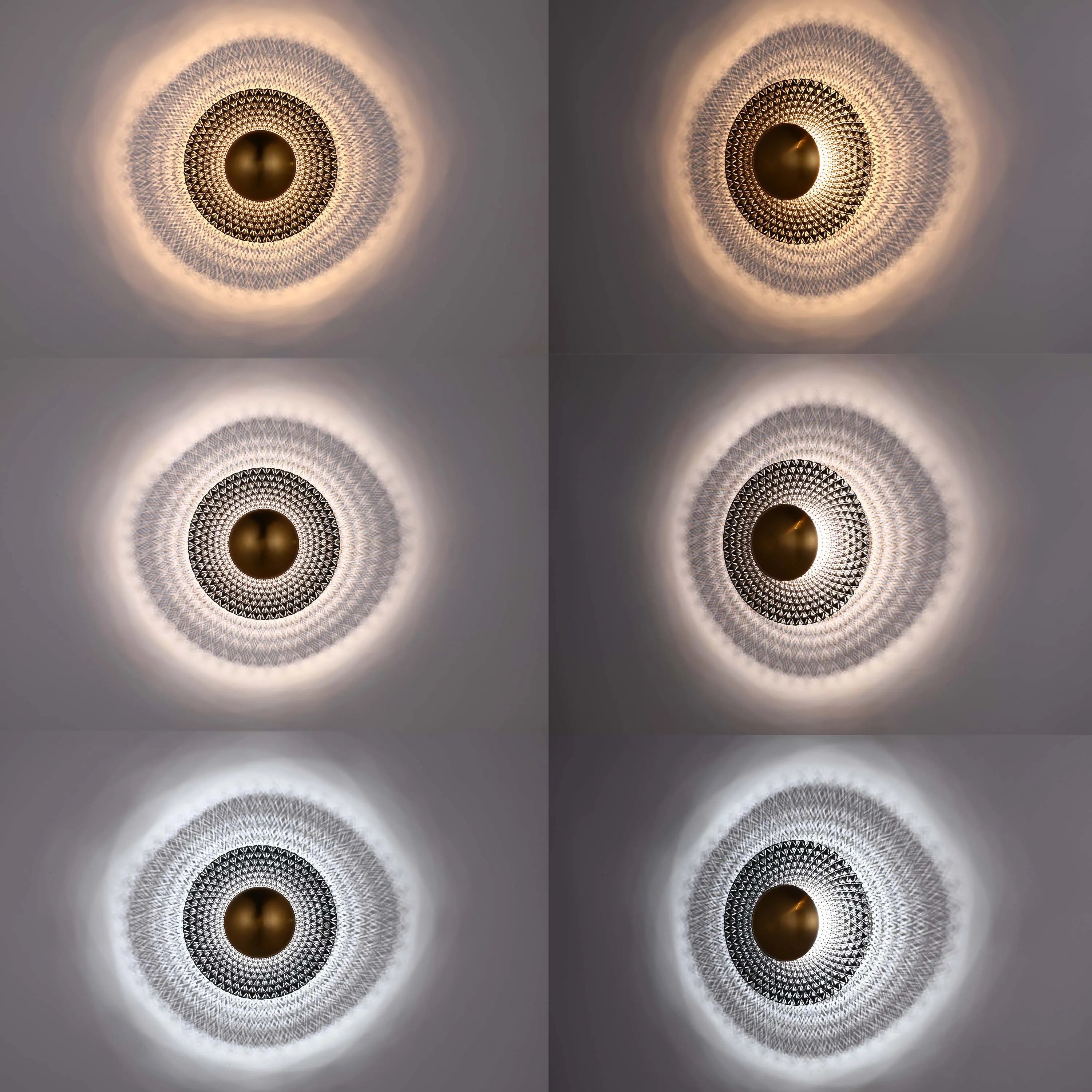 Lámpara de pared LED decorativa redonda - 5W, 3CCT, 270 mm