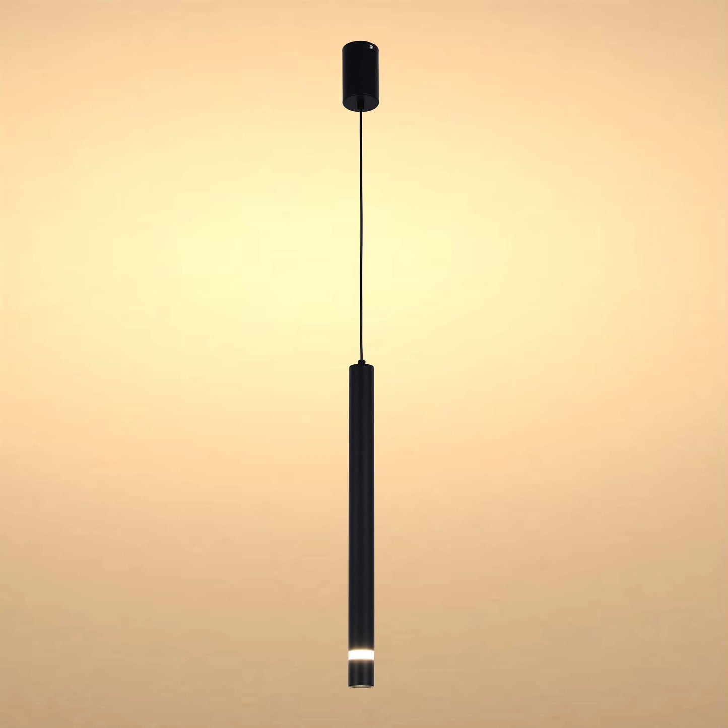 Lámpara colgante LED cilíndrica delgada - 7W, 4000K luz blanca fría, IP20