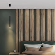 Lámpara colgante LED cilíndrica delgada - 7W, 4000K luz blanca fría, IP20