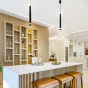 Lámpara colgante LED cilíndrica delgada - 7W, 4000K luz blanca fría, IP20