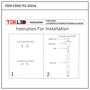 Lámpara colgante LED cilíndrica delgada - 7W, 4000K luz blanca fría, IP20