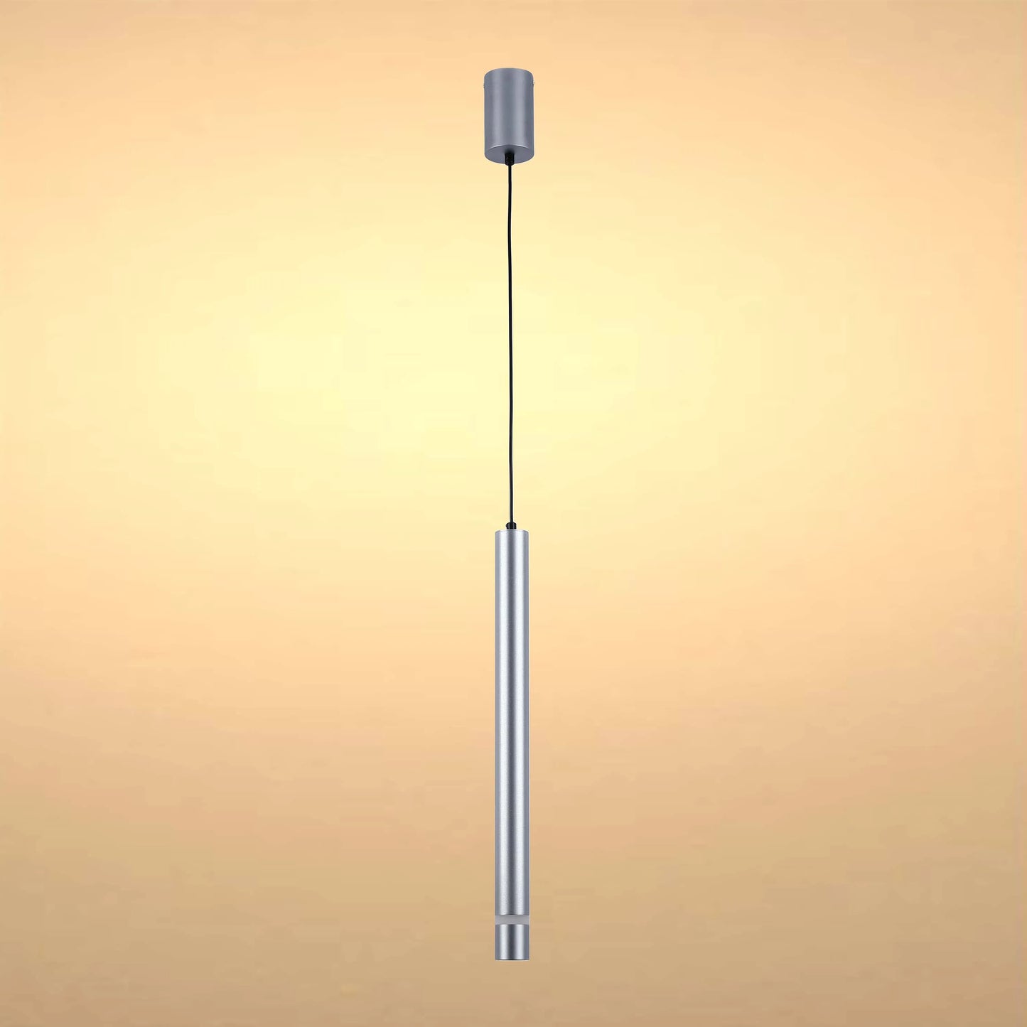 Lámpara colgante LED cilíndrica delgada - 7W, 4000K luz blanca fría, IP20