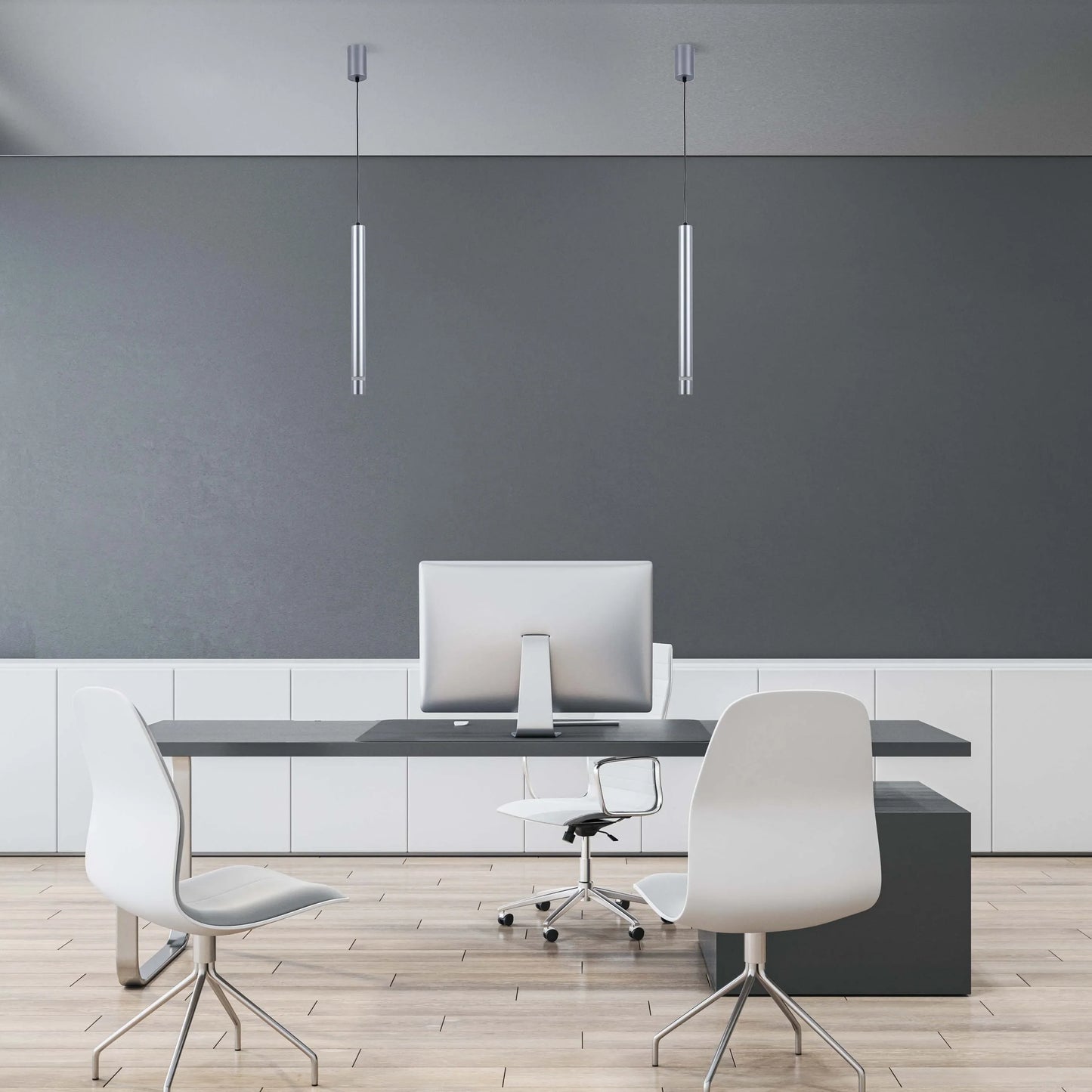 Lámpara colgante LED cilíndrica delgada - 7W, 4000K luz blanca fría, IP20