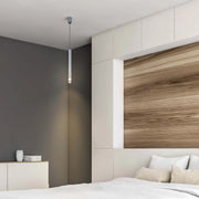 Lámpara colgante LED cilíndrica delgada - 7W, 4000K luz blanca fría, IP20