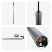 Lámpara colgante LED cilíndrica delgada - 7W, 4000K luz blanca fría, IP20