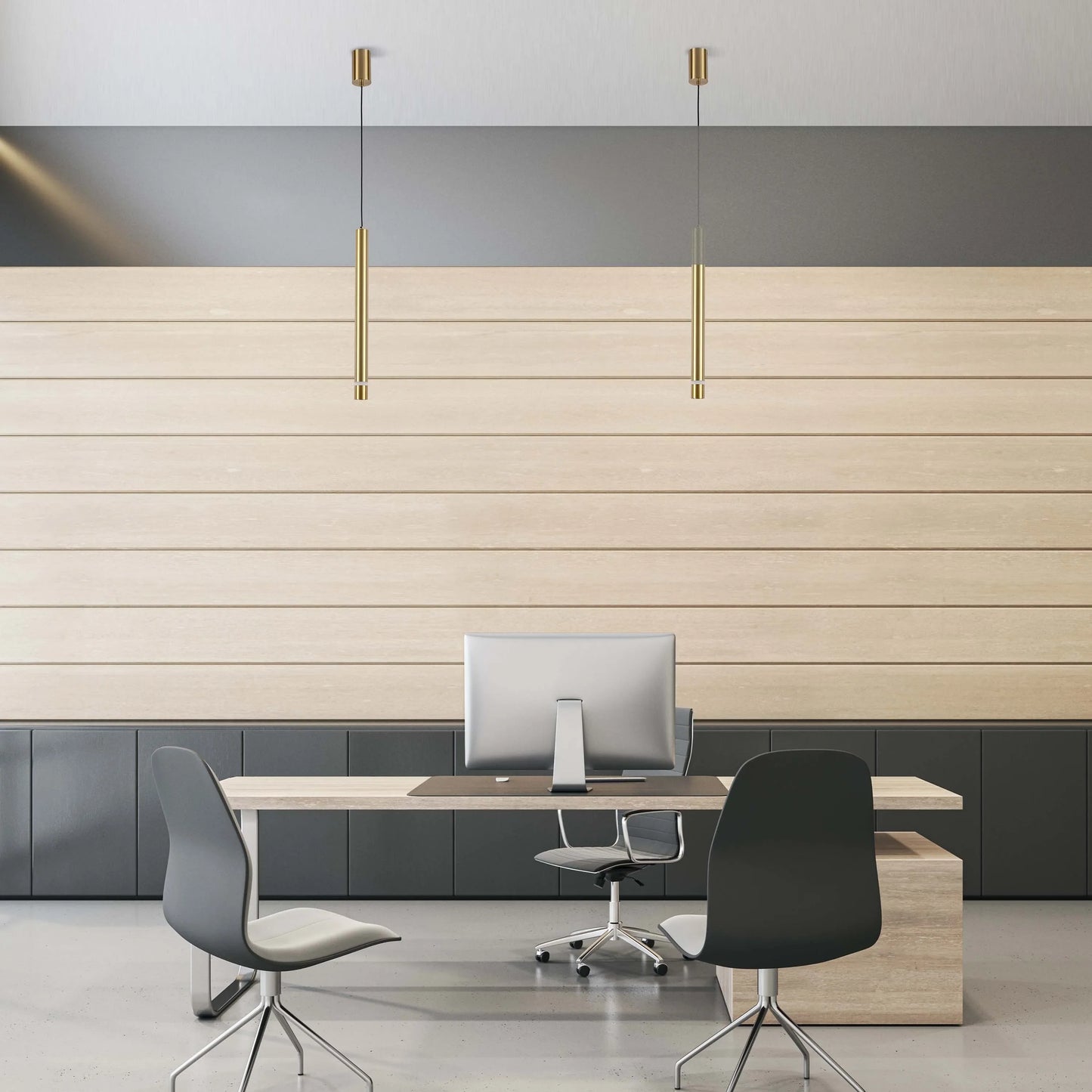 Lámpara colgante LED cilíndrica delgada - 7W, 4000K luz blanca fría, IP20
